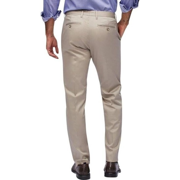 Bonobos Weekday Warrior Stretch Slim Fit Men Wednesday Tan Dress Pants 40 X 32 - Picture 2 of 12